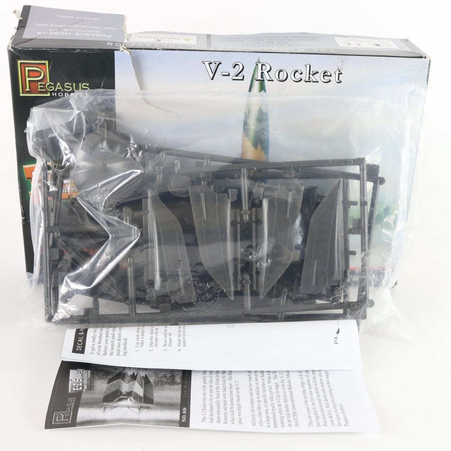 V-2 Rocket Military Museum Collection Ez Snaps Pegasus Hobbies 1:48 8416