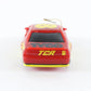 Tyco TCR Ford Thunderbird Red Yellow #8 Racing Slotless HO Slot Car