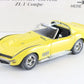 1969 Chevy Corvette ZL-1 Coupe Yellow Danbury Mint 1:24 Diecast Model Car