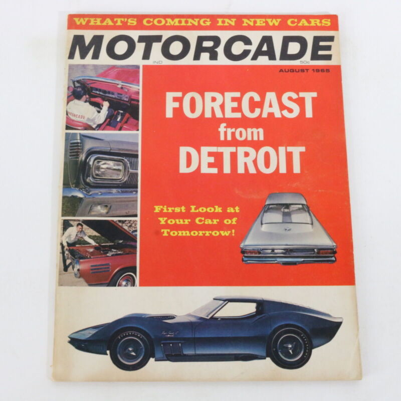 1965 Motorcade Forecast From Detroit Car Magazine August 50c Vol 3 No 3