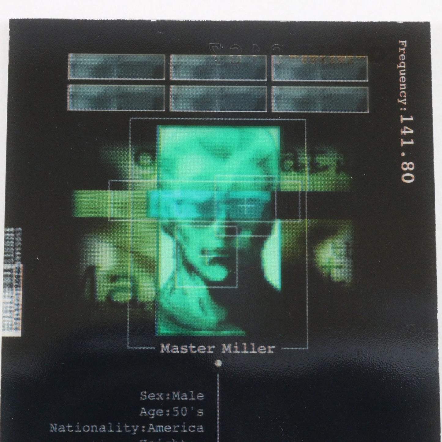 Metal Gear Solid Plastic Trading Card Master Miller Co-MM 0167 Konami Silver