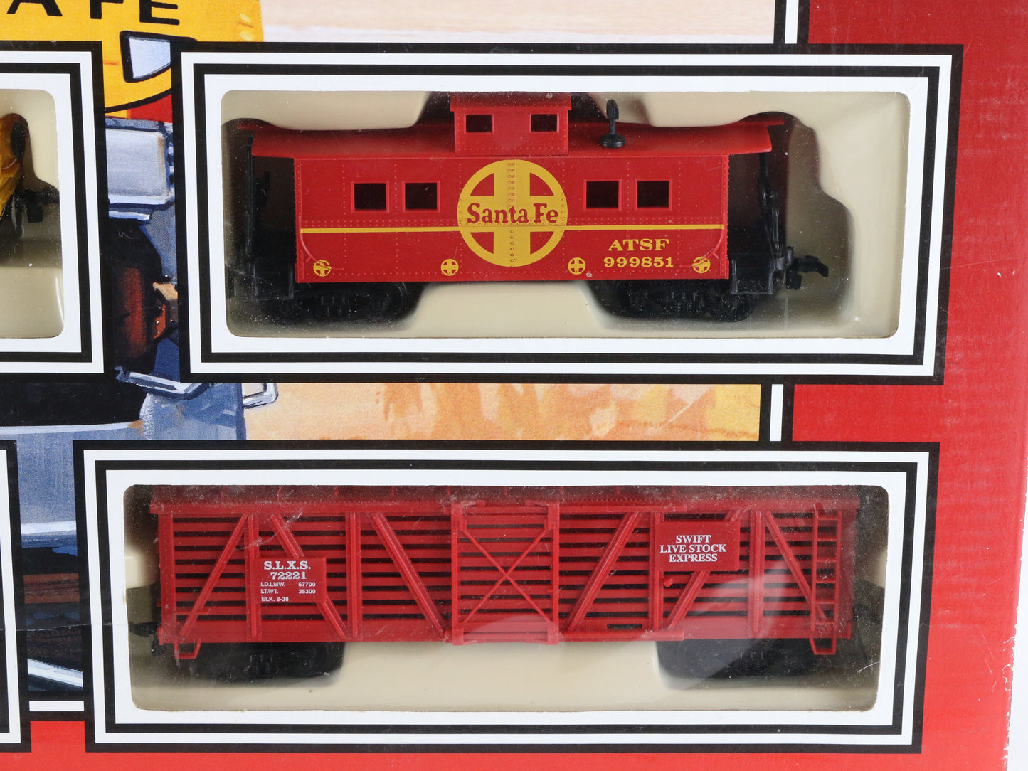 Life-Like HO 8837 Freight Blaster Santa Fe Diesel Locomotive Train Set Unopened