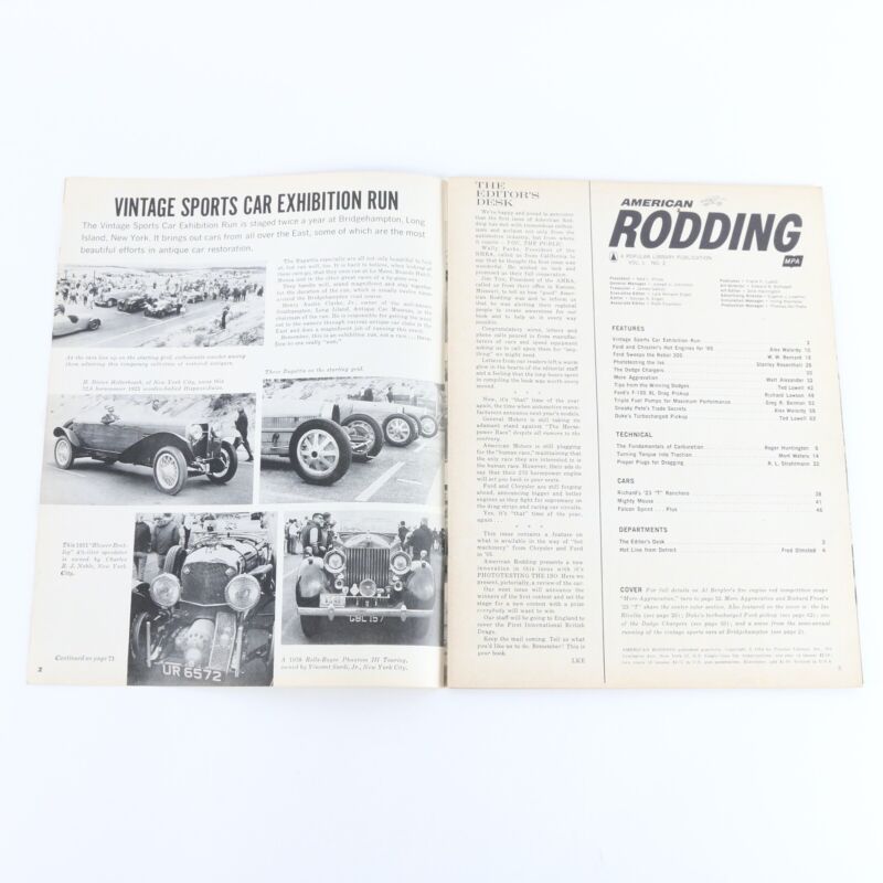 Lot Of 2 American Rodding September & December 1964 Vintage Car Magazines