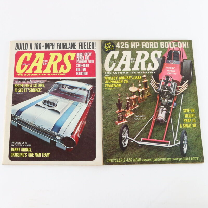 Lot Of 5 Cars Automotive March June August 1964 Vintage Car Magazines