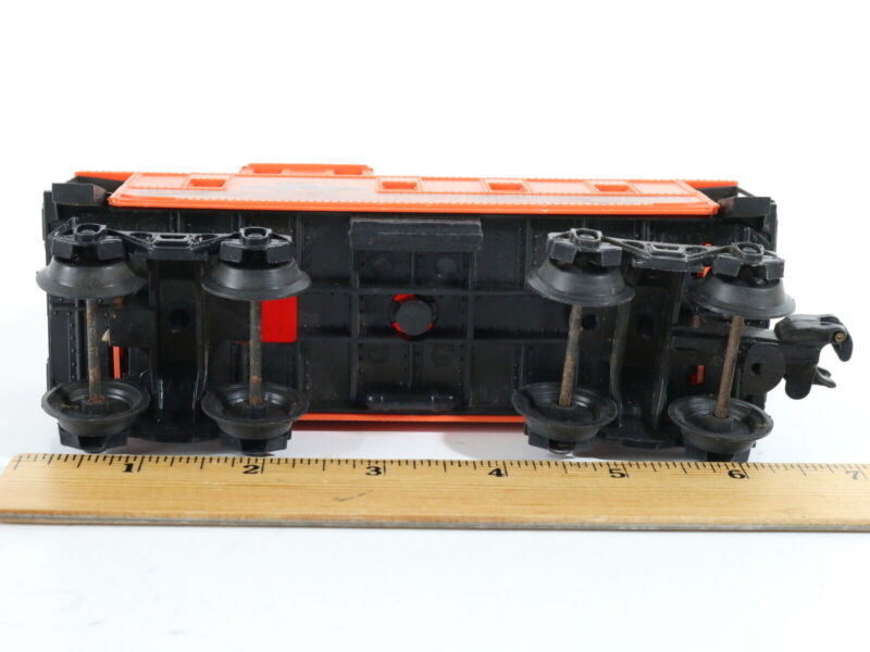 Main Line Rio Grande 9077 Orange Plastic Caboose Lionel O