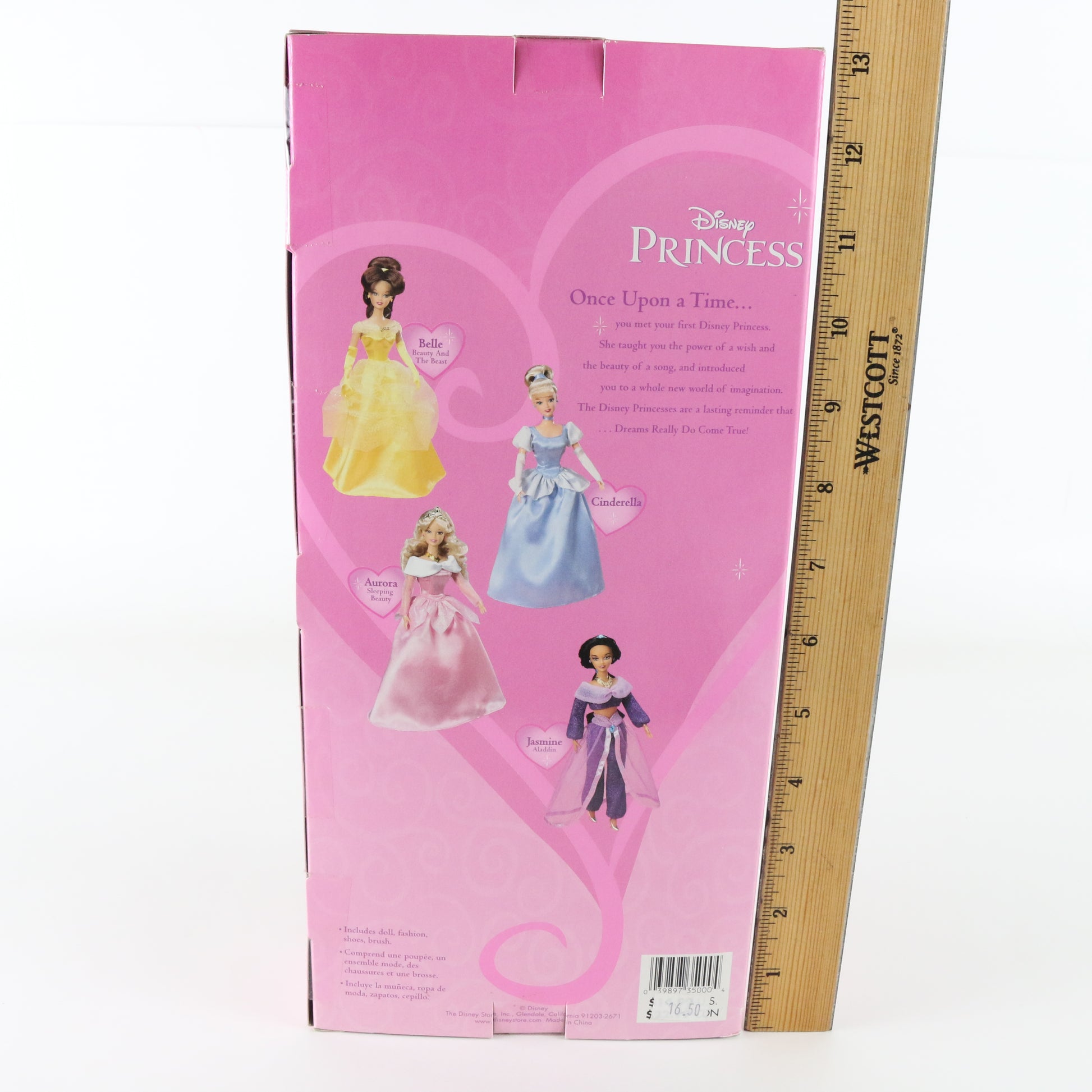 Aurora Sleeping Beauty Princess Disney Store Doll W/ Brush & Slippers
