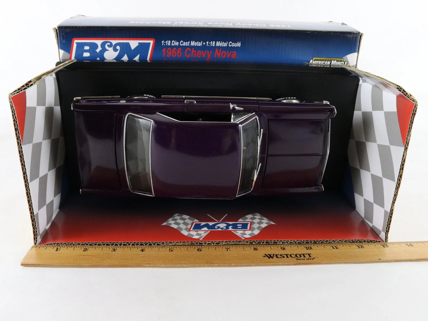 1966 Nova Street Machine Purple B&M American Muscle ERTL 1:18 1 Of 5000 37102