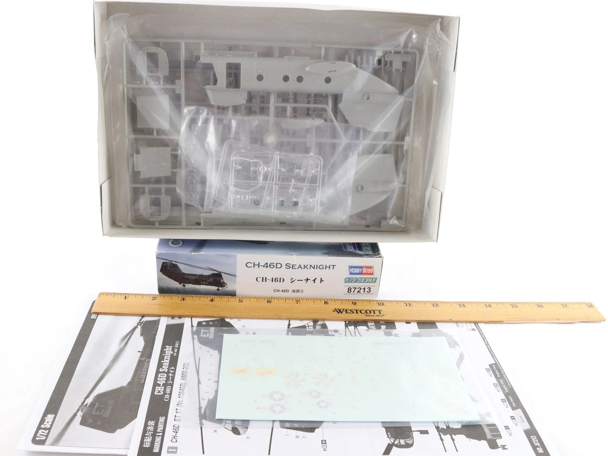 CH-46D Seaknight Helicopter Boeing Vertol Hobbyboss 1:72 87213 Military Kit