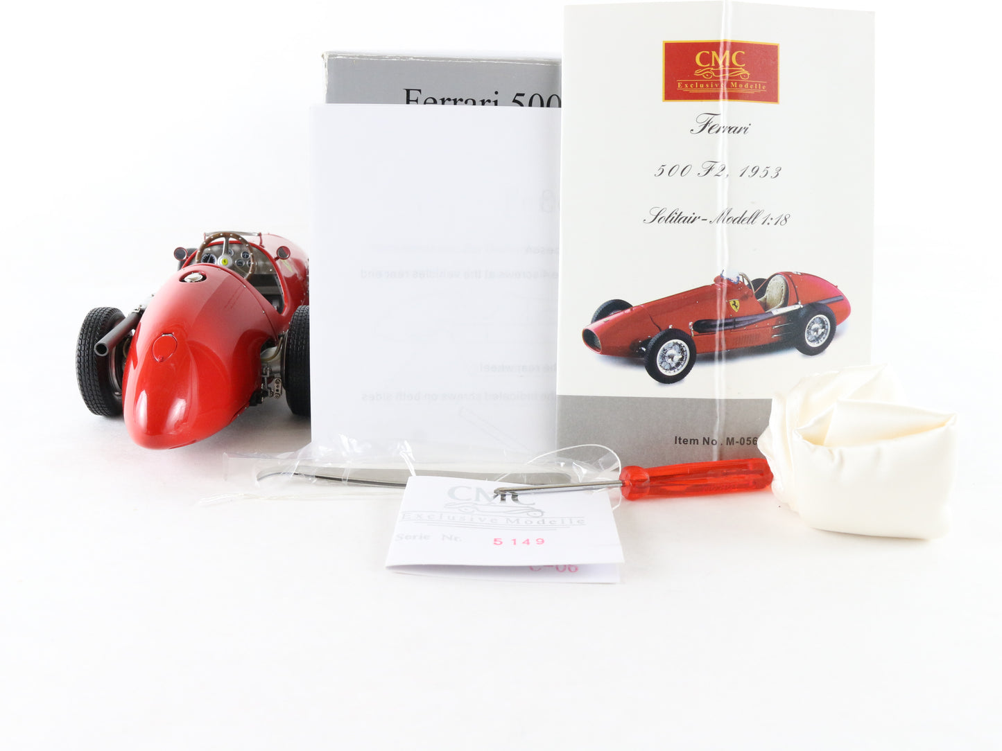 1953 Ferrari 500 F2 Der Doppelweltmeister Red CMC 1:18 M-056 Model Car
