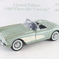 1960 Chevy Corvette Green White Convertible Limited Danbury Mint 1:24 2505
