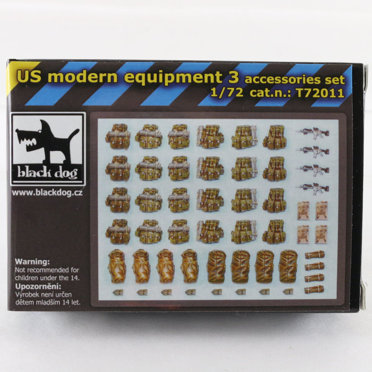 US Modern Military Equipment #3 Accessories Set Black Dog 1:72 T72011 Resin