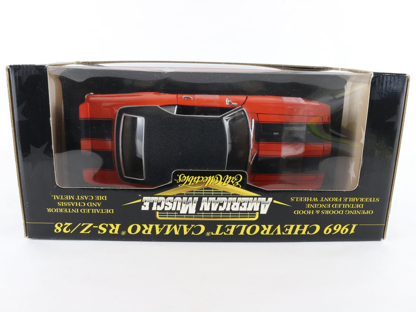 1969 Chevy Camaro Rs Z28 Orange Black American Muscle ERTL LE 1:18 Model 36671