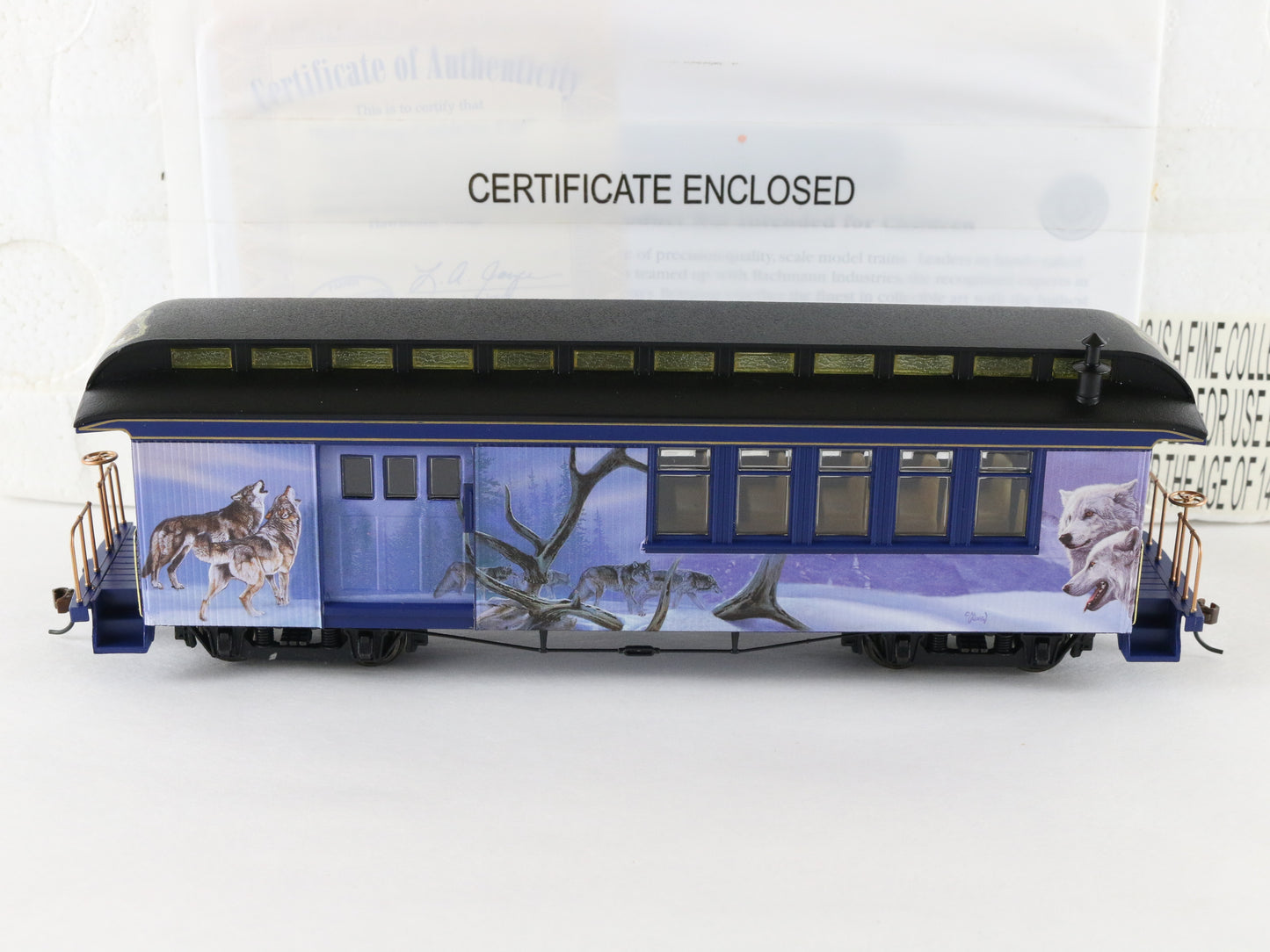 Hawthorne Village HO Wild Song Wolf Combine Train Car W/ Track 14-09137-008