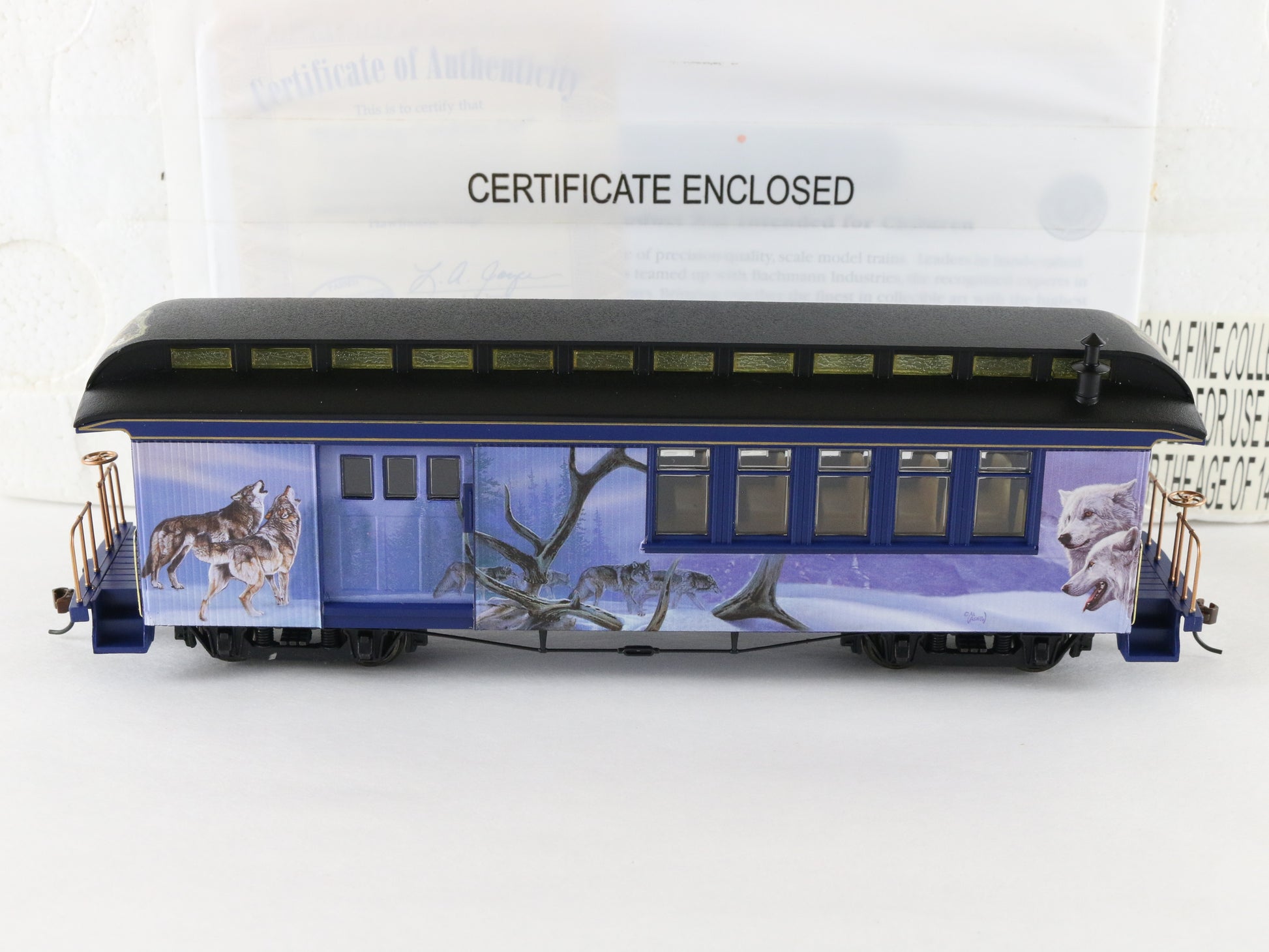 Hawthorne Village HO Wild Song Wolf Combine Train Car W/ Track 14-09137-008