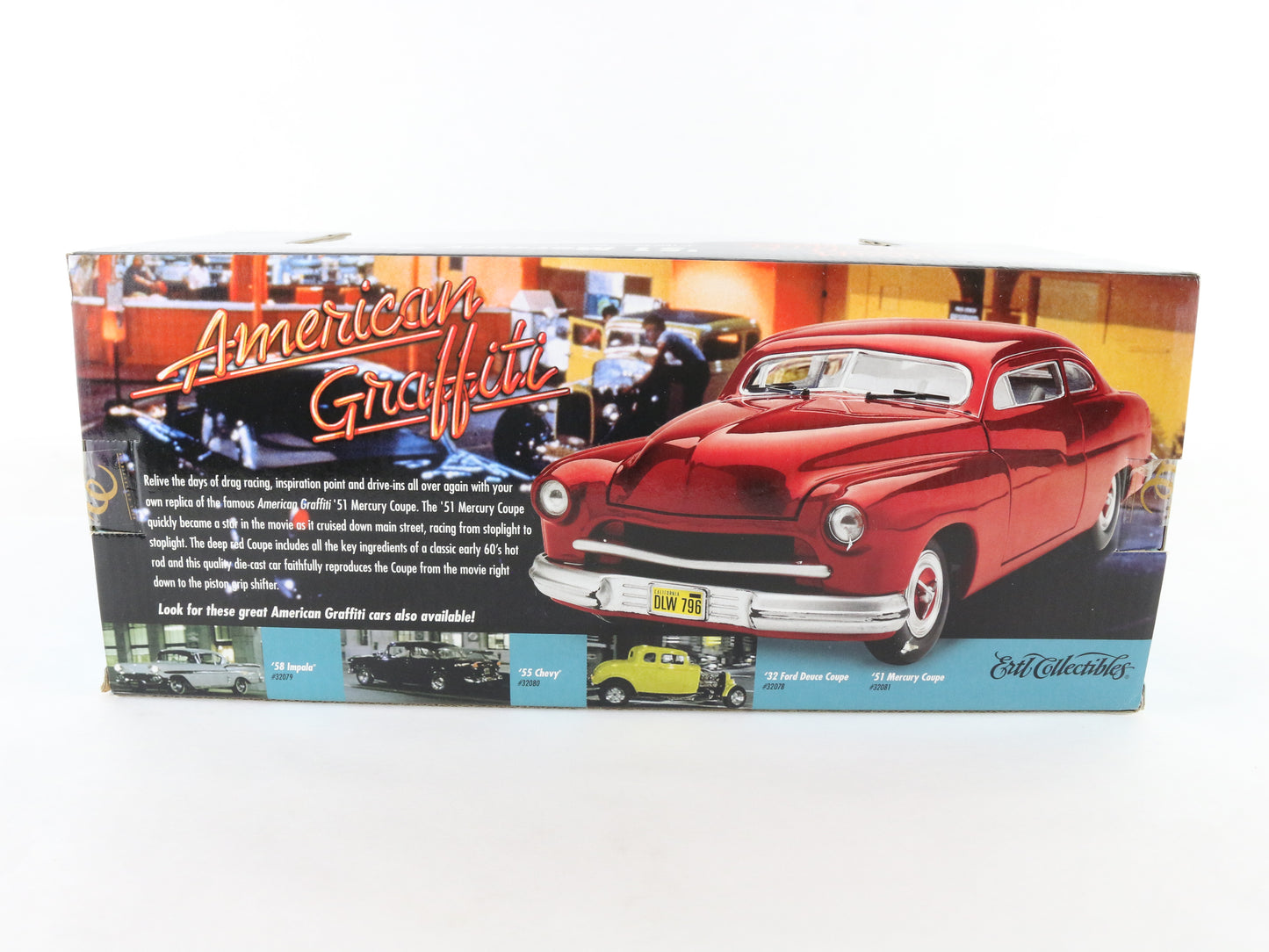 1951 '51 Mercury Coupe Purple American Graffiti ERTL 1:18 Sealed Model 32081