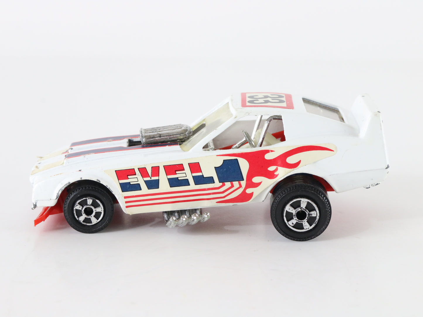 Vintage 1976 Evel Knievel Diecast Funny Car Ideal Toys 1976 A-1453 4.5"