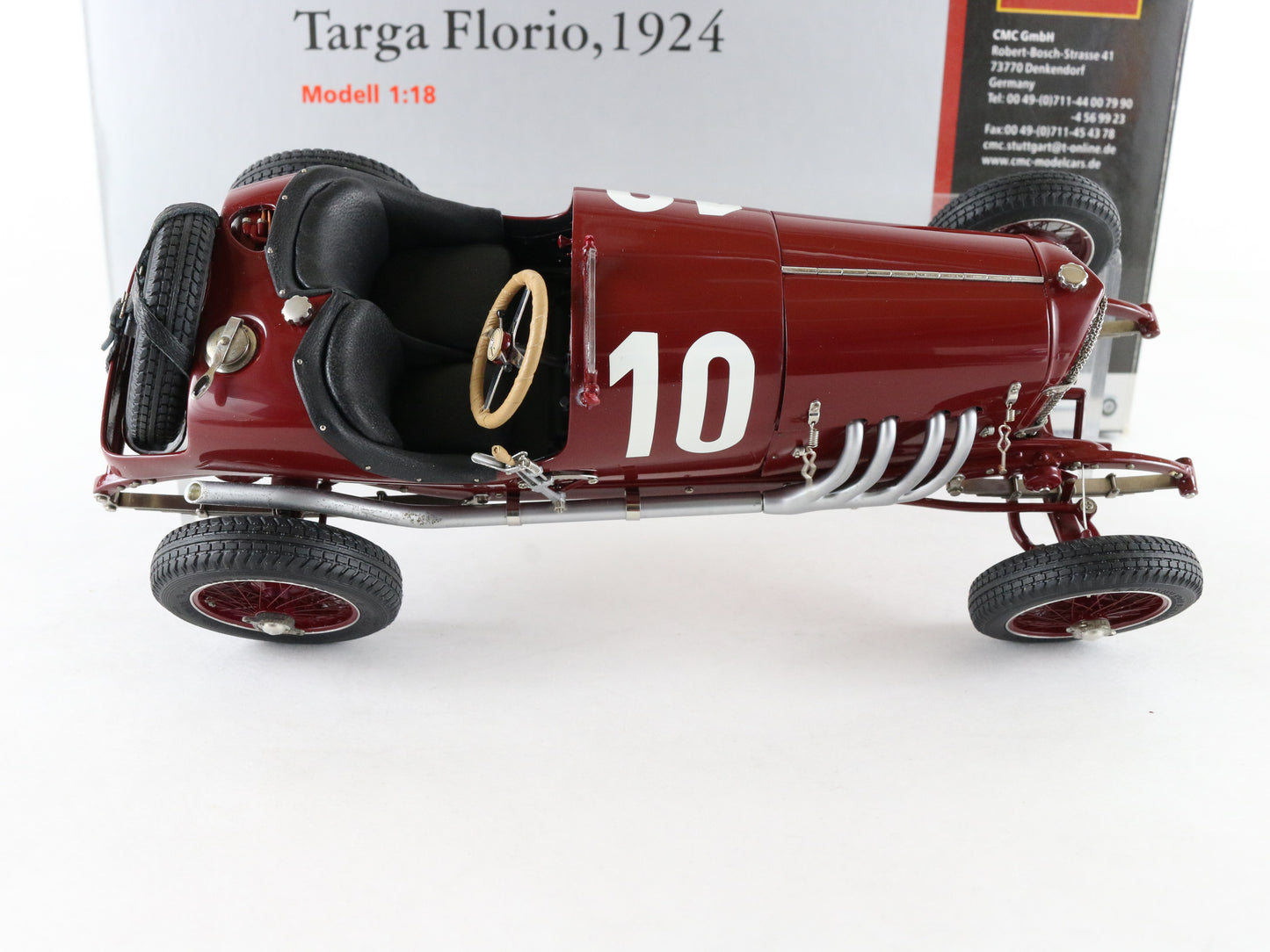 1924 Mercedes Targa Florio Rennwagen #10 Red CMC 1:18 M-048 Model Car