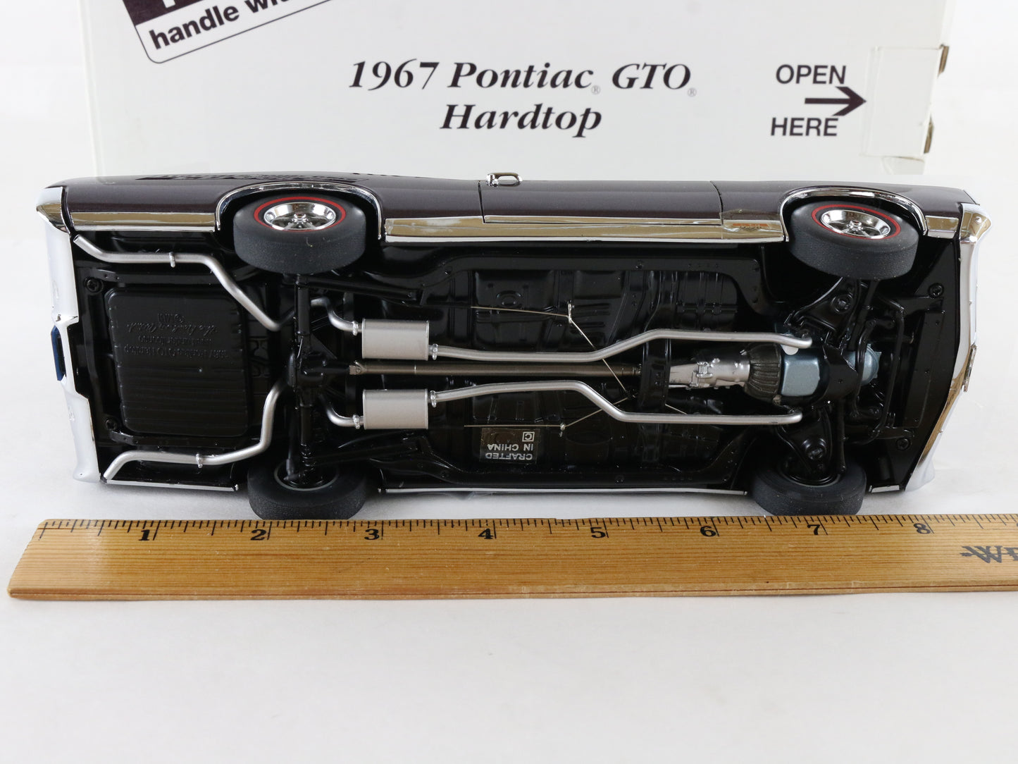 1967 Pontiac GTO Hardtop Plum Mist Purple Danbury Mint 1:24 Diecast Model