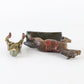 1930s Lineol running horse with riding soldier German cavalry composite toy