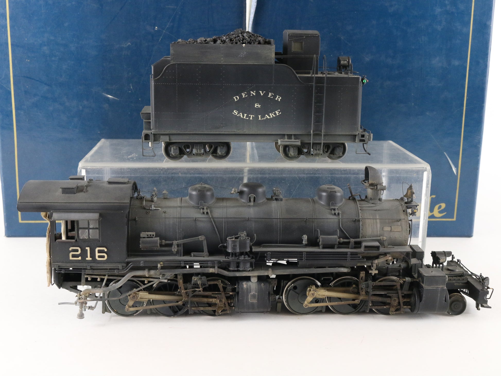 Pacific Fast Mail O Scale Denver Salt Lake 216 2-6-6-0 Brass 2 Rail Steam Loco