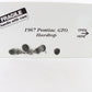 1967 Pontiac GTO Hardtop Plum Mist Purple Danbury Mint 1:24 Diecast Model