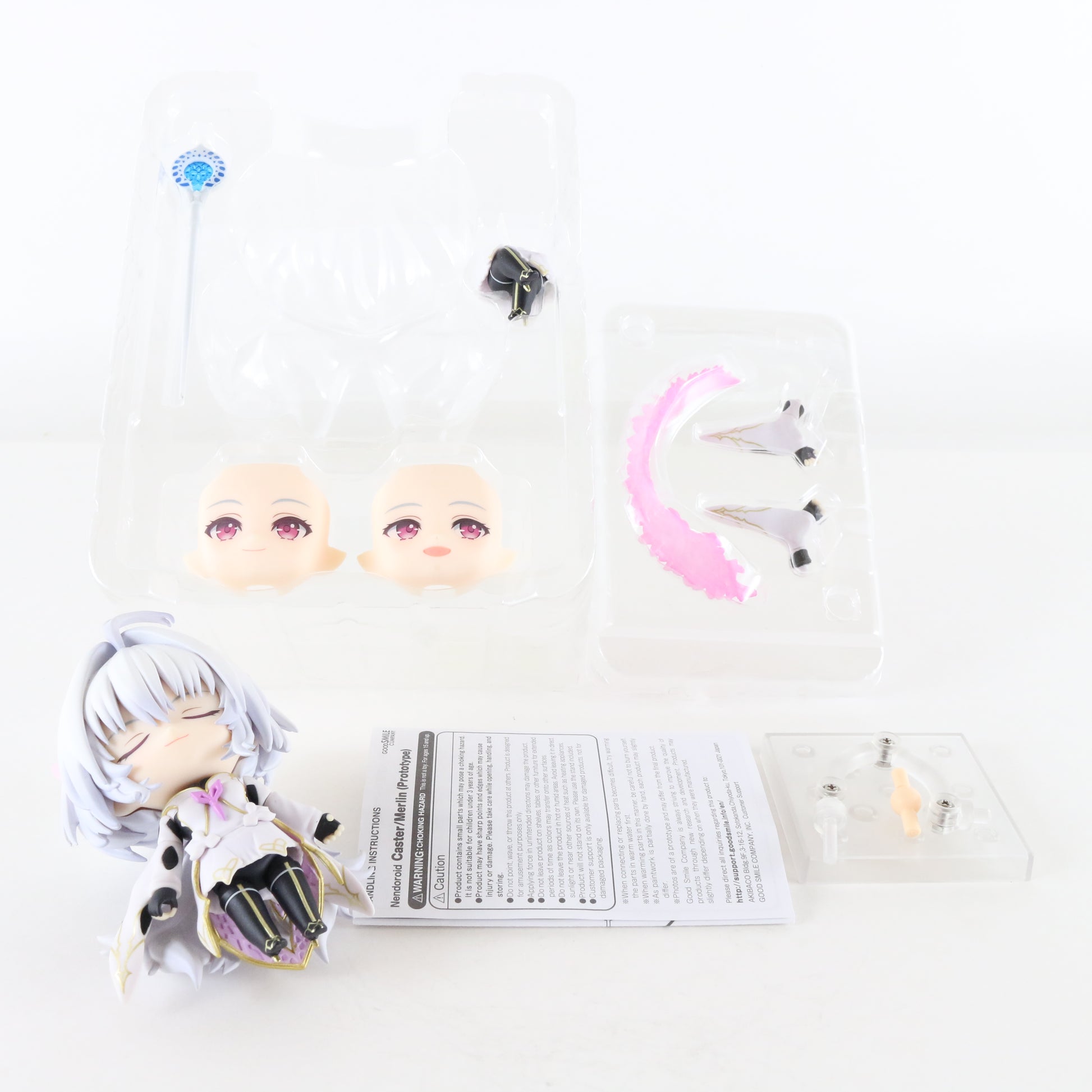 Nendoroid 1719 Caster Merlin Prototype Fate Arcade Figure Good Smile W/ Box