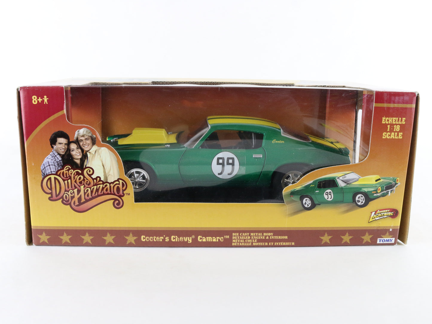 Cooters Chevy Camaro #99 Dukes Of Hazzard Green Johnny Lightning 1:18 21958p