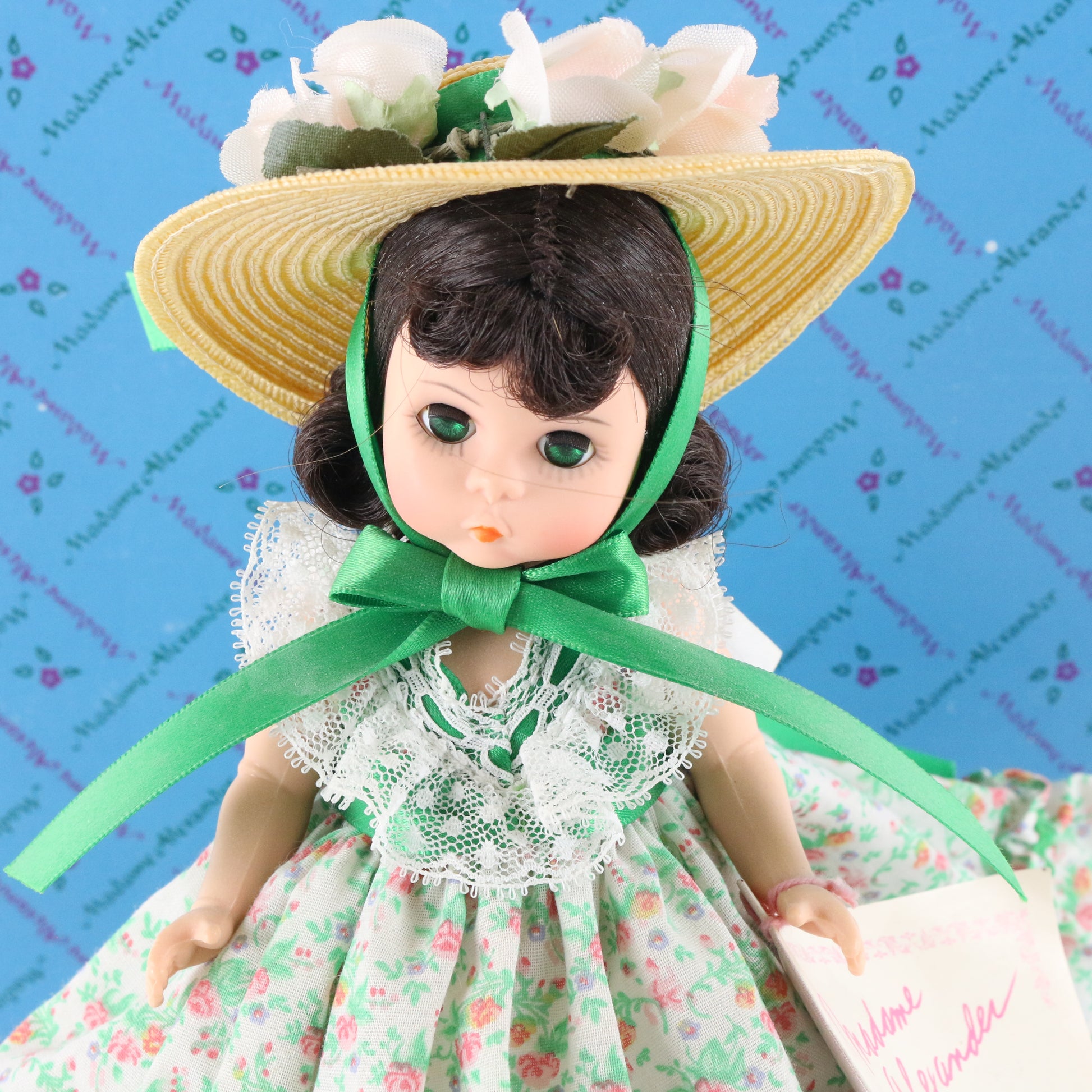 Scarlett Madame Alexander Green Dress Girl Doll 8" 426