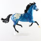 Breyer Washington Show Jumping WB Glossy Electric Blue Deco Model Horse W/ Stand