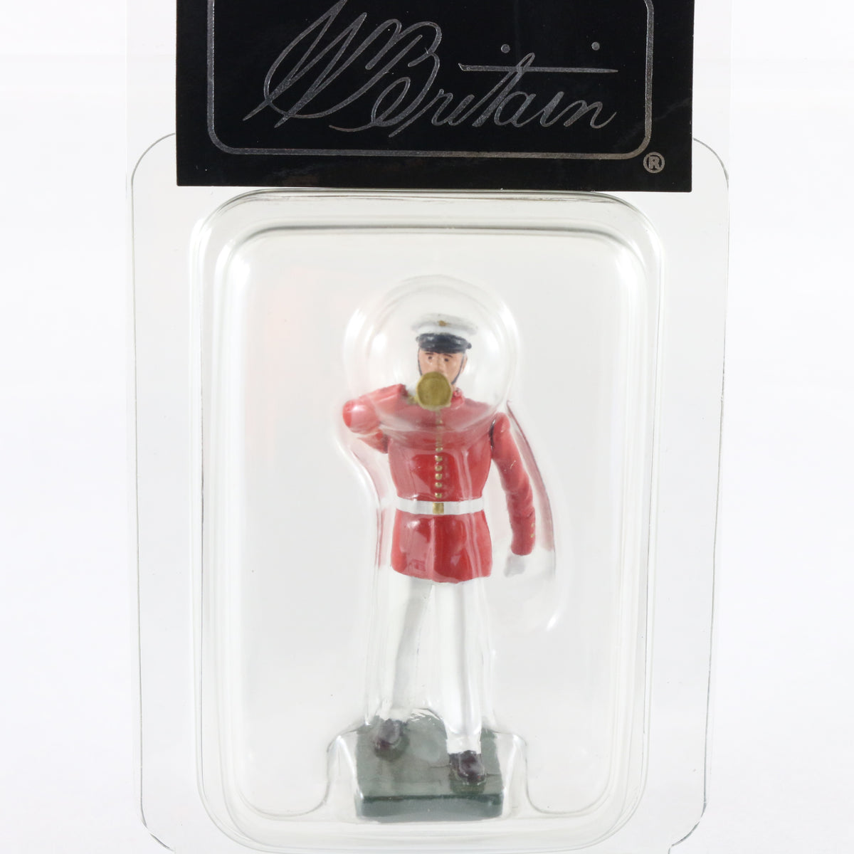 US Marine Corps Bugler Red Coat Soldier Britains 1:32 48506 Metal Figure