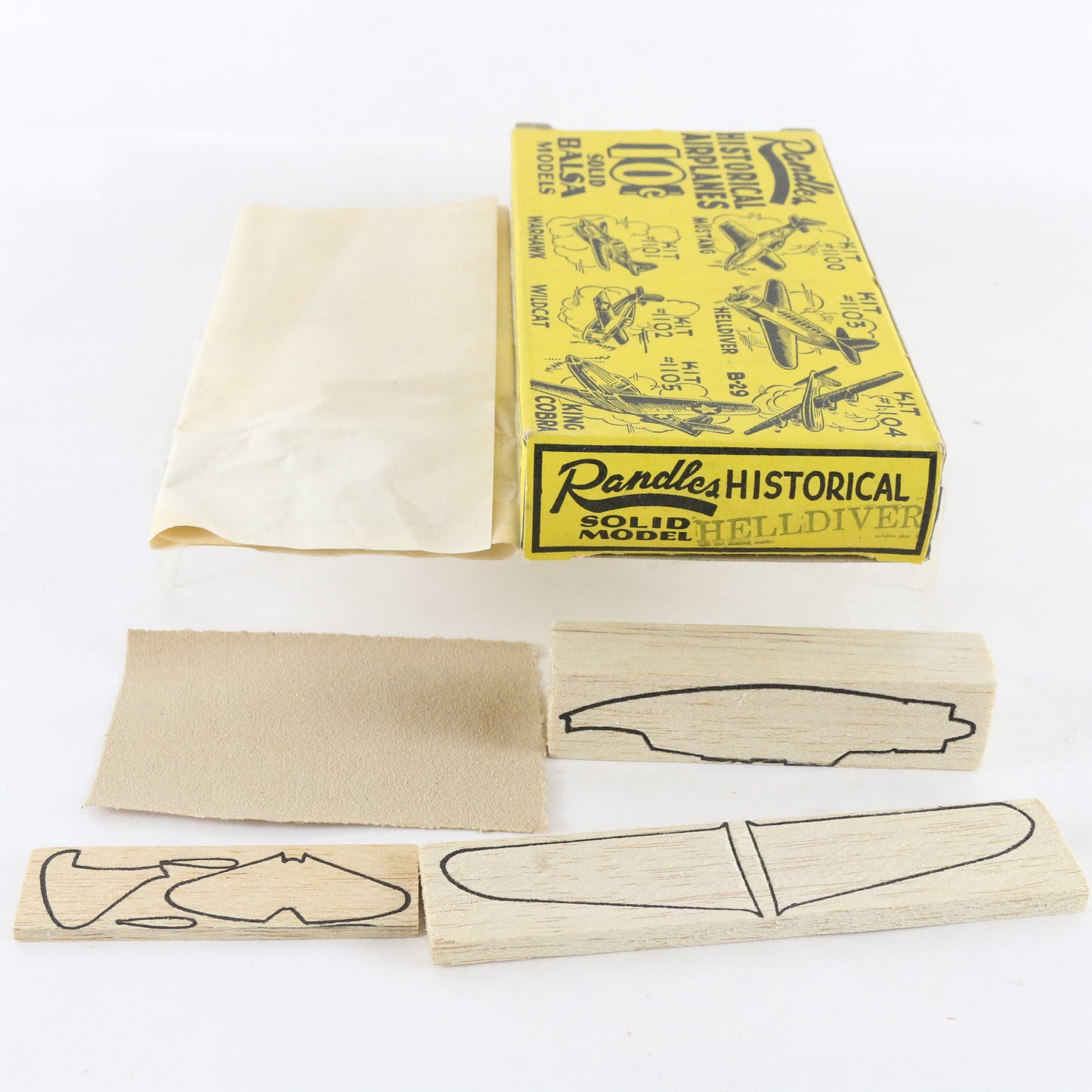 Helldiver Dive Bomber Randle's Historical Airplanes Balsa Wood Kit