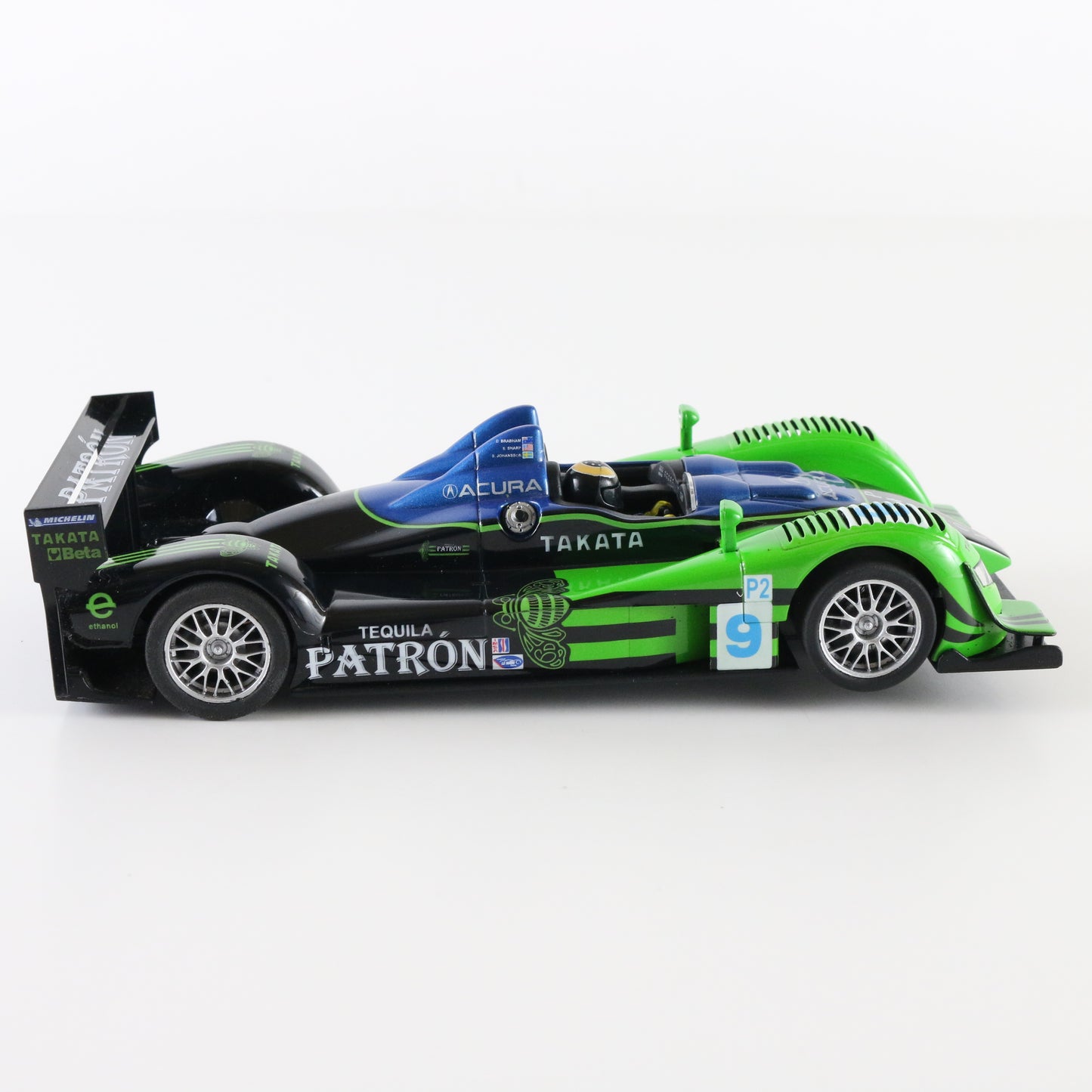 Ninco Acura LMP ARX 01 #9 Patron Takata green black 1:32 slot car