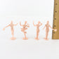 Lot Of 4 Bathing Beauties Peach Burlesque Women Figures Marx 2.5" Figures