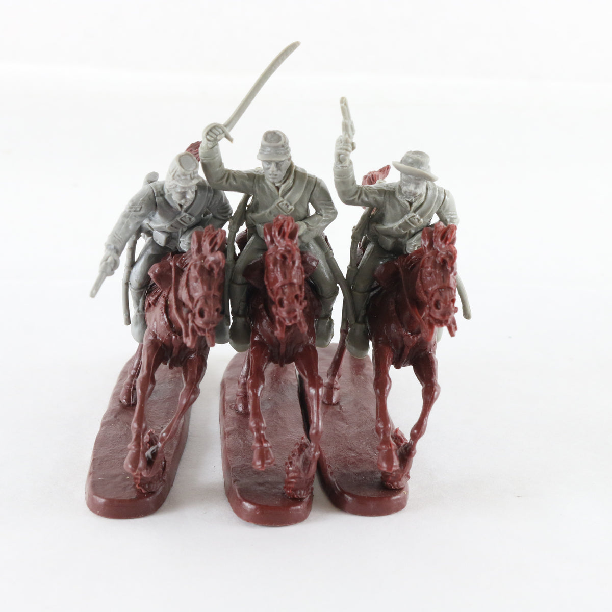 Lot Of 3 Confederate Cavalry American Civil War SD Soldiers 2.5" Figures