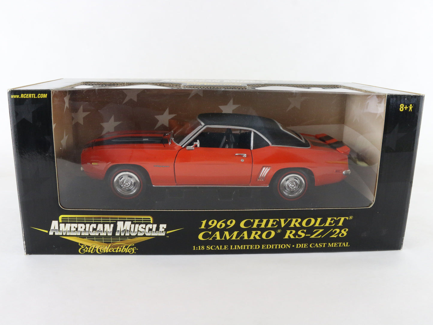 1969 Chevrolet Camaro RS Z28 Orange Variant American Muscle ERTL 1:18 36671