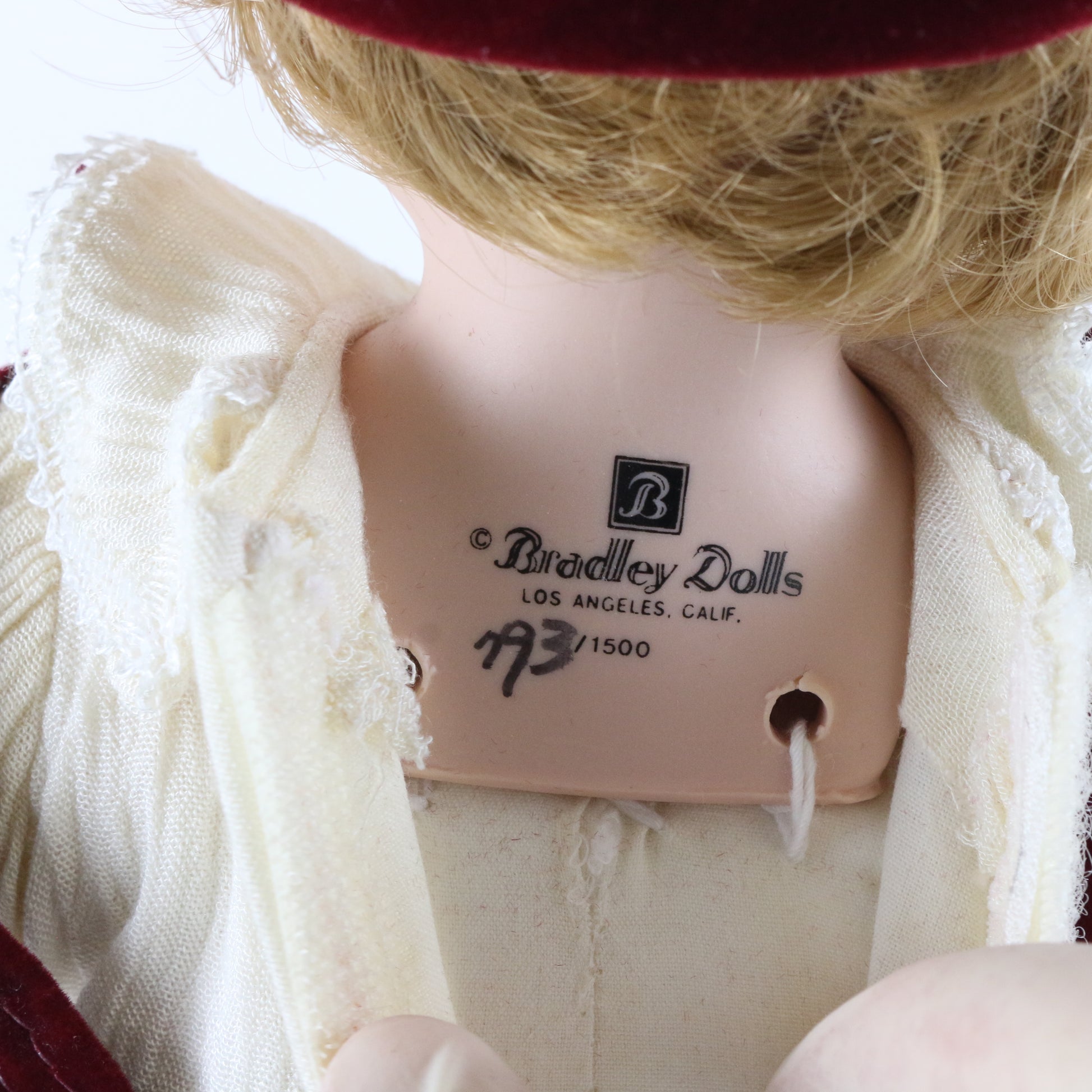 Michael Bradleys 13.5" Porcelain Doll 793/1500 W/ Clothing