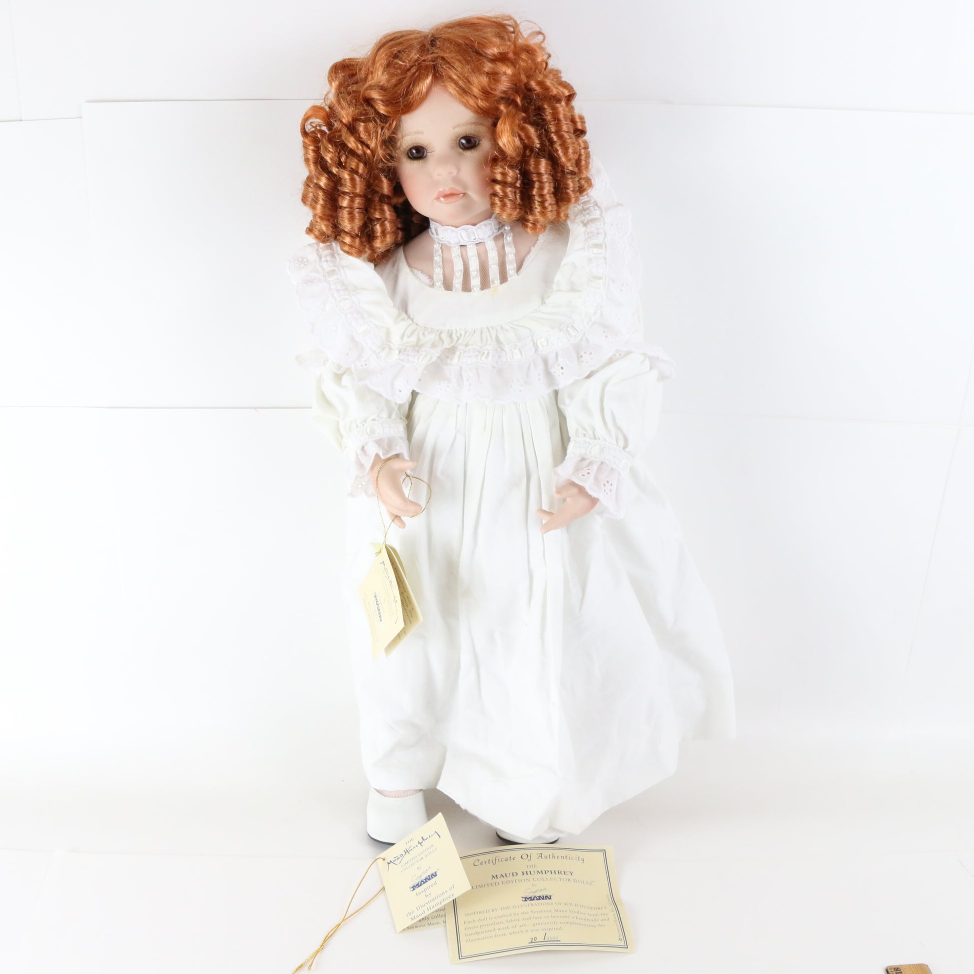 First Day Of School Maud Humphrey Seymour Mann Large 24" Porcelain Doll 20/2500
