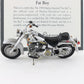 1990 Harley Davidson Fat Boy Gray Franklin Mint 1:24 Diecast Model Motorcycle