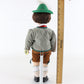Vintage German Boy Chili Euro-exquisite Large 16" Porcelain Doll W/ Hat