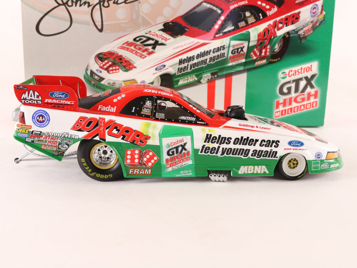 2003 Mustang Funny Car John Force Castrol GTX Action 1:24 1 Of 9518 104602