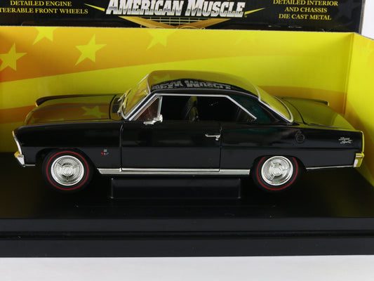 1966 Chevy Nova SS Black 10 Years American Muscle ERTL 1:18 1 Of 5000 36678