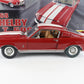 1968 Shelby GT 500 Red & White Exact Detail Replicas 1:18 Metal Model Car