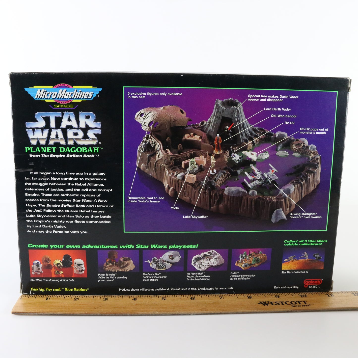 Micro Machines Space Star Wars Planet Dagobah Esb Diorama Galoob 65859