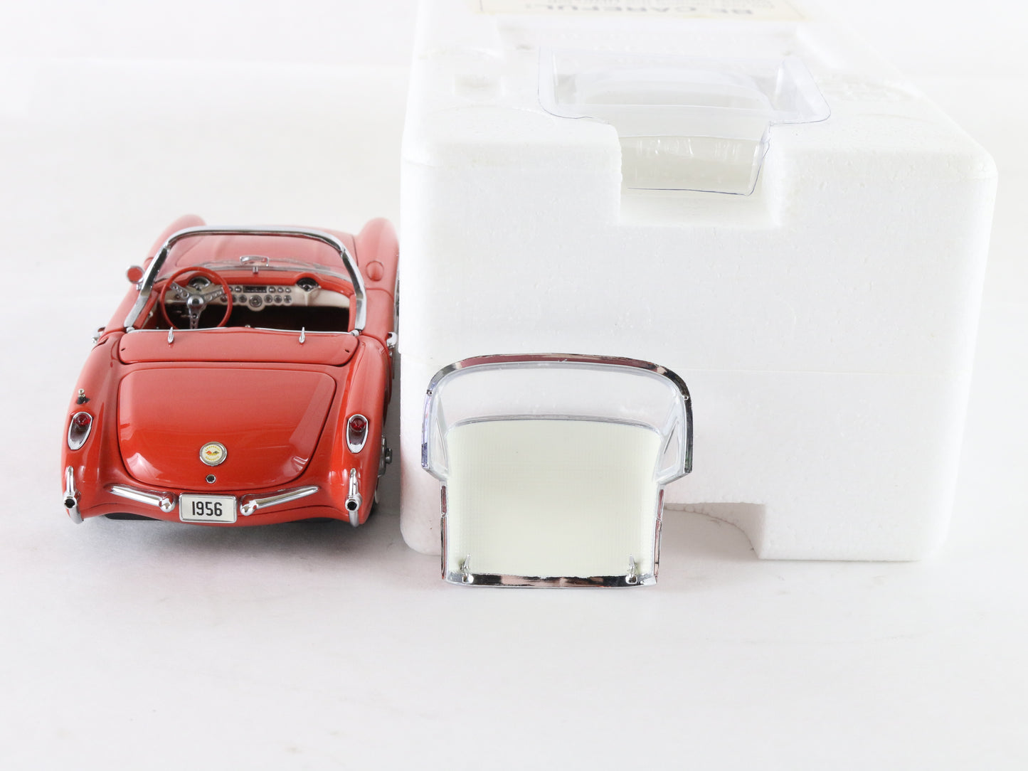1956 Chevy Corvette Venetian Red & White Limited Danbury Mint 1:24 Diecast 4753
