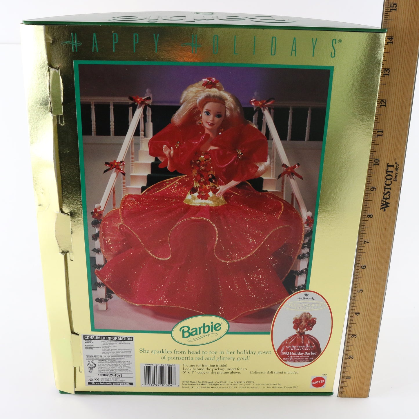 Poinsettia Happy Holidays Special Edition Barbie Doll Mattel 10824