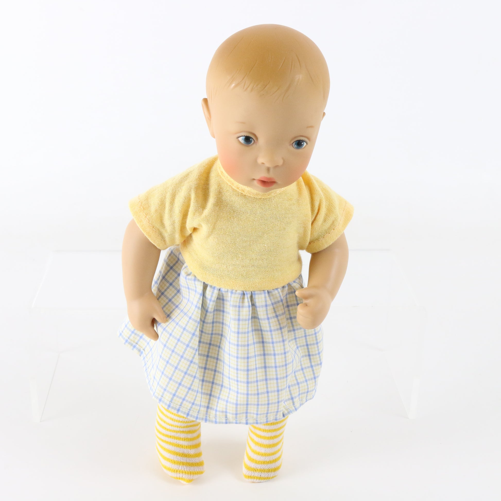Bye Bye Dolly Sylvia Natterer White Balloon 9" Baby Doll W/ Clothes