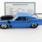 1969 Ford Mustang Boss Nine Pro Street Blue Black Danbury Mint 1:24 Model Car