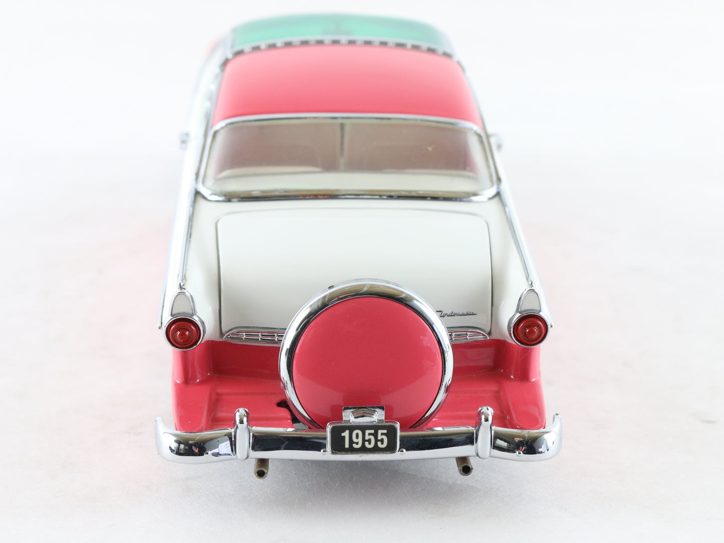 1955 Ford Crown Victoria Pink White Franklin Mint 1:24 Model Car