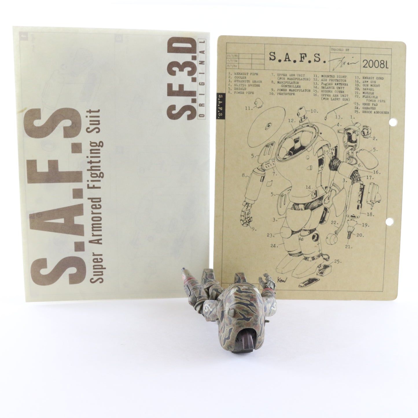 Ma.k Nitto Super Armored Fighting Suit SAFS 1/20 Built Painted Maschinen KRIEGER