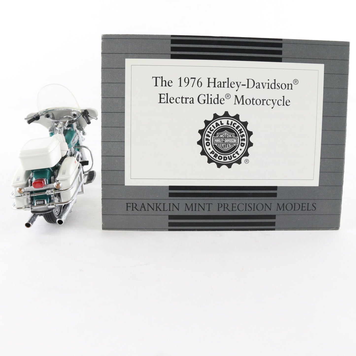 1976 Harley Davidson Electra Glide Franklin Mint 1:24 Model Motorcycle